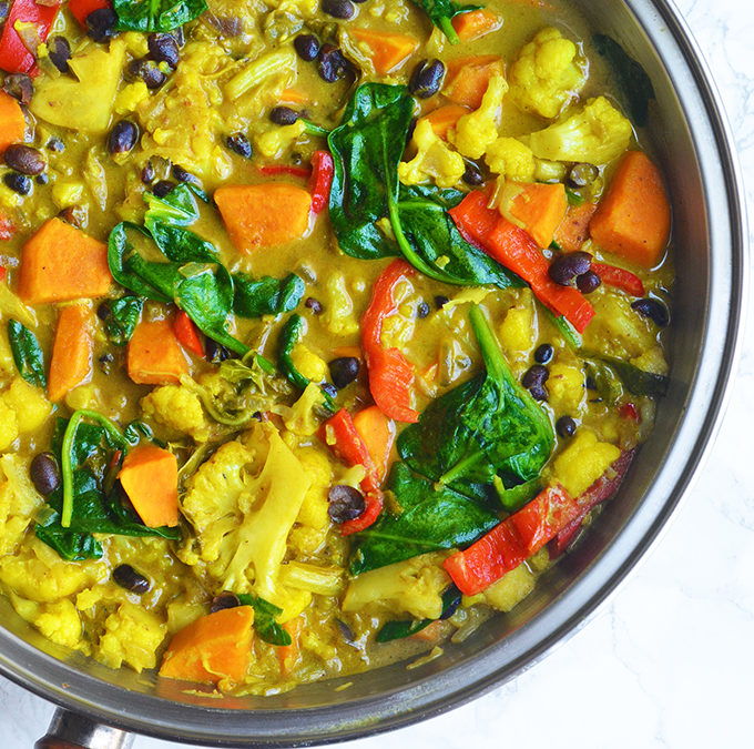 One Pan Black Bean & Coconut Curry